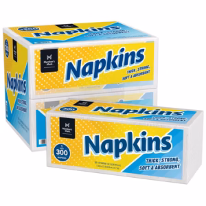 Member's Mark Everyday 1-Ply White Napkins 4 pks., 300 napkins/pk.