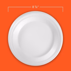 Alternative view of Hefty Supreme Foam Disposable Lunch Plates, 8 7/8", 250 ct.