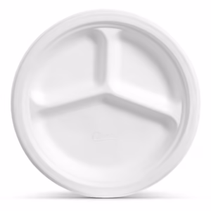 Alternative view of Chinet Classic Compartment Paper Plate, 10.38", 165 ct.