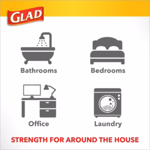 Glad Small Twist-Tie White Trash Bags, Fresh Clean Scent with Febreze Freshness, 4 gal., 156 ct. - Image 4