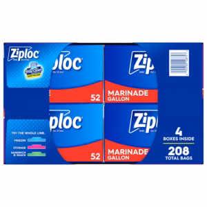 Alternative view of Ziploc Brand Gallon Storage Bags, Stay Open Design, Easy to Fill, 208 ct.