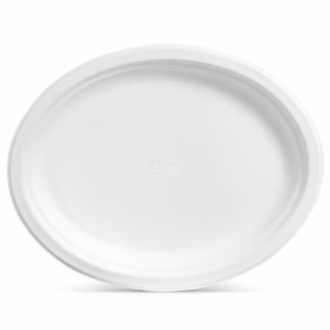 Alternative view of Chinet Classic Platter Paper Plate, 12.63" x 10", 100 ct.