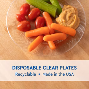 Member's Mark Clear Plastic Plates, 6.25" 90 ct. - Image 5
