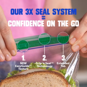 Ziploc Brand Gallon & Quart Storage and Sandwich & Snack Bags Variety pack, 347 ct. - Image 3