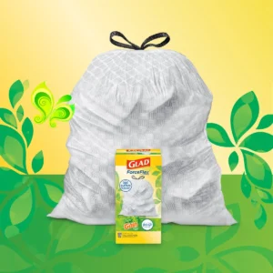 Glad ForceFlex Tall Kitchen Drawstring Trash Bags, Gain Original Scent with Febreze, 13 Gallon, 160 ct.