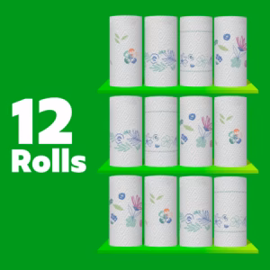 Bounty Prints Select-A-Size 2-Ply Paper Towels, 12 Rolls, 128 sheets/roll - Image 3