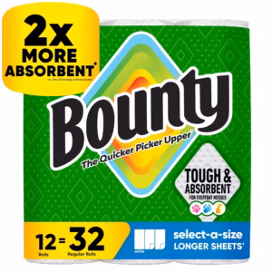 Bounty Select-A-Size 2-Ply Paper Towels, 12 Rolls, 110 sheets/roll