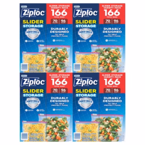 Alternative view of Ziploc Brand Gallon & Quart Storage Slider Bags, Power Shield Technology for More Durability, 166 ct.