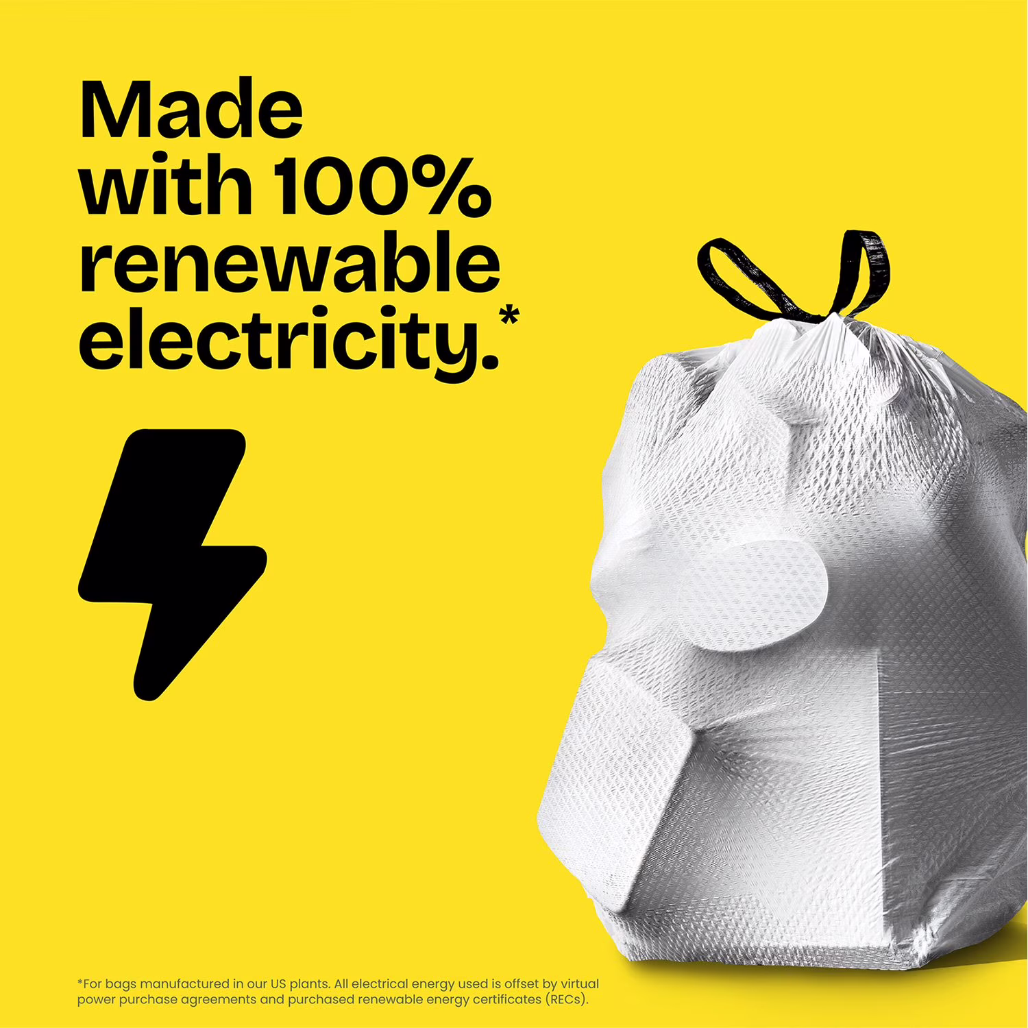 Glad ForceFlex MaxStrength with Clorox Tall Kitchen Drawstring Trash Bags, Lemon Fresh Scent, 13 Gallon, 120 ct. - Image 7