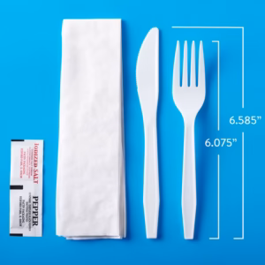 Alternative view of Member's Mark White Plastic Cutlery Packets 200 ct.