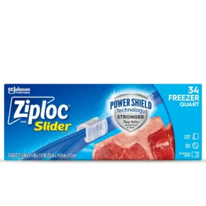 Alternative view of Ziploc Gallon/Quart Freezer Slider Bags, Power Shield, 132 ct.