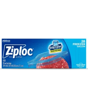 Ziploc Gallon Freezer Storage Bags, Stay Open Design, 152 ct.