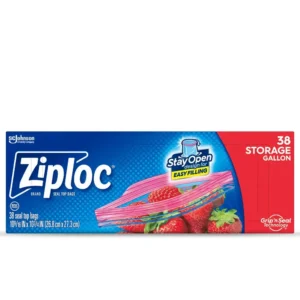 Ziploc Gallon Storage Bags, Stay Open Design, 208 ct.