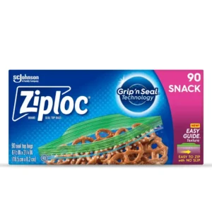 Ziploc Snack Bags with EasyGuide Texture, Grip 'n Seal, 300 ct.