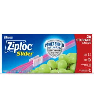Alternative view of Ziploc Gallon/Quart Storage Slider Bags, Power Shield, 166 ct.