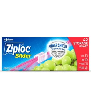 Ziploc Gallon/Quart Storage Slider Bags, Power Shield, 166 ct. - Image 3